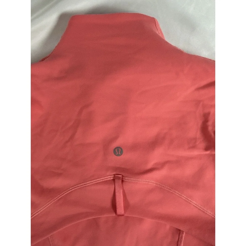 Lululemon Women's Define Jacket Size 6 Coral Full Zip Track Athletic Yoga W4AWKS